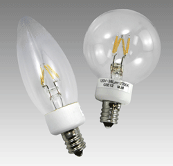 LED lamps mimic incandescent filaments