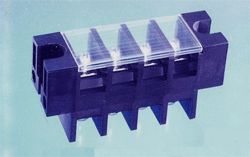 Terminal block carries up to 60 A, 600 V