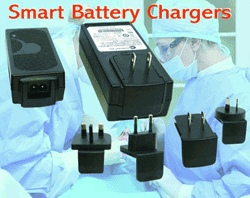 Battery chargers offer 3-phase operation