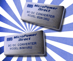 20-W dc/dc converters feature wide input