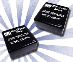 Converters offer 20-W in 1 x 2-in. package