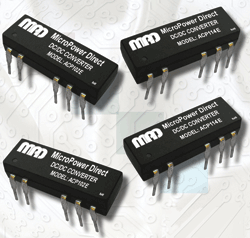 1-W converters feature 0.23-in.2 footprint