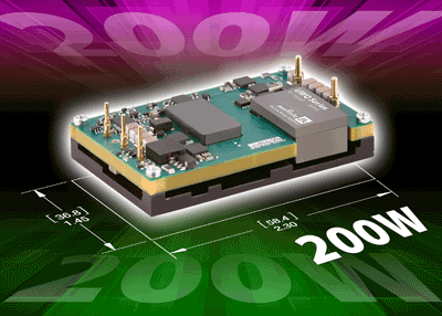 Open-frame dc/dc converter offers 4:1 input