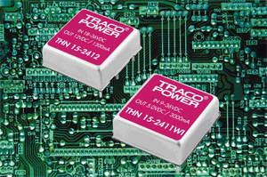 Encapsulated 15-W converters get small