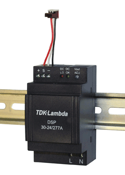 DIN-rail supply features 30-W output