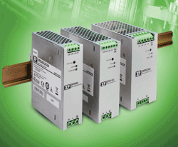 Slim DIN rail supply offers 92% efficiency