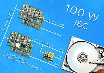 1/16th-brick converters suit low-profile apps