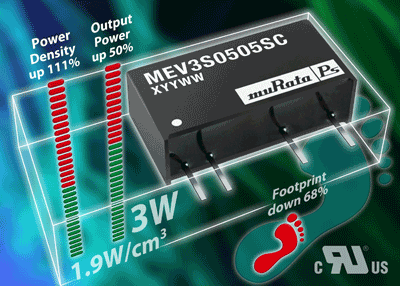 Single-output converters offer 3-W output