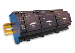 DIN-rail supplies fit shallow spaces