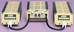 Redundant supply mounts on DIN rail