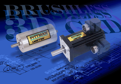 CAD models target brushless dc motors