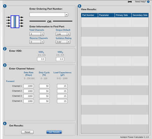 Online power calculator offered free