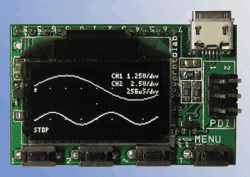 Scope fits on pc board