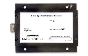 Datalogger captures vibration spectra