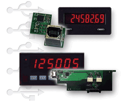 Panel meter USB cards speed programming