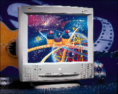 High-resolution multimedia CRT is flicker-free