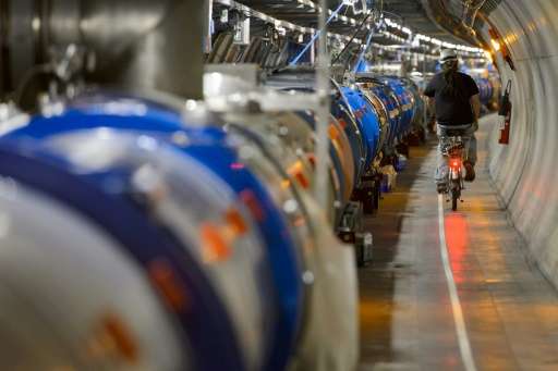 Biker next to LHC