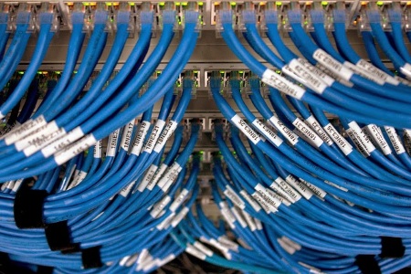 Wires leading to data center