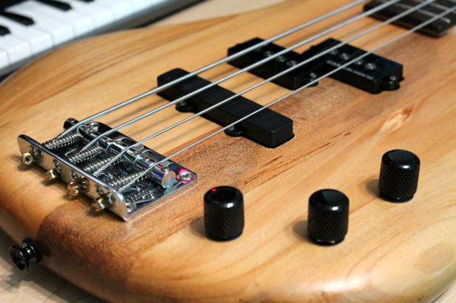 A revamped bass guitar