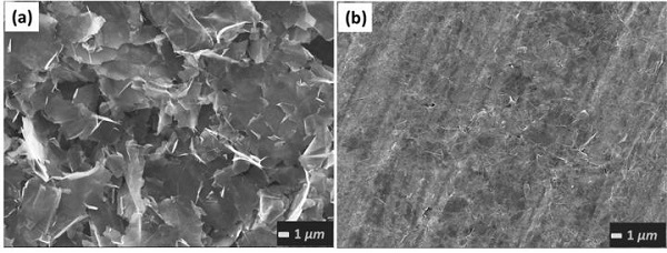 Compressed graphene ink