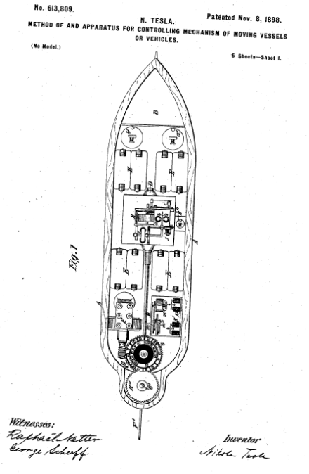 Tesla drone patent