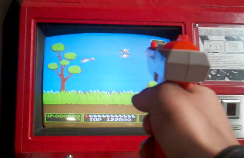 NES gun in use