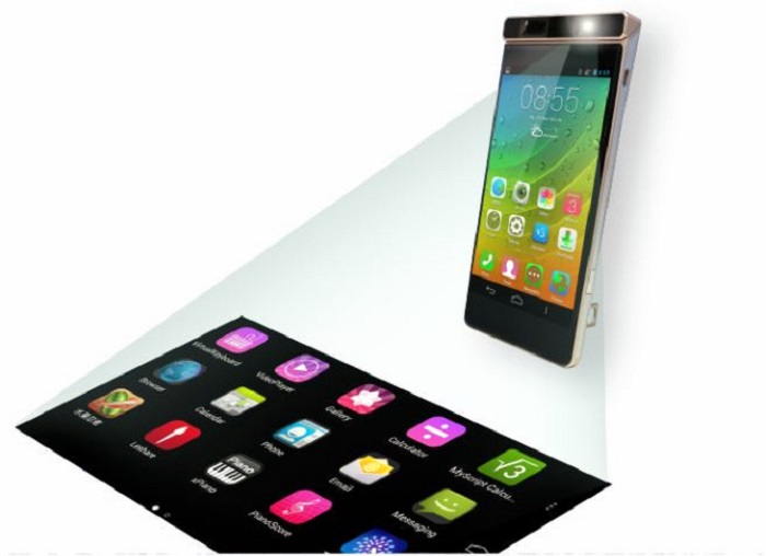 Lenovo smartphone with laser projector