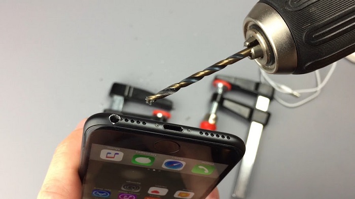 Drilling into an iPhone 7