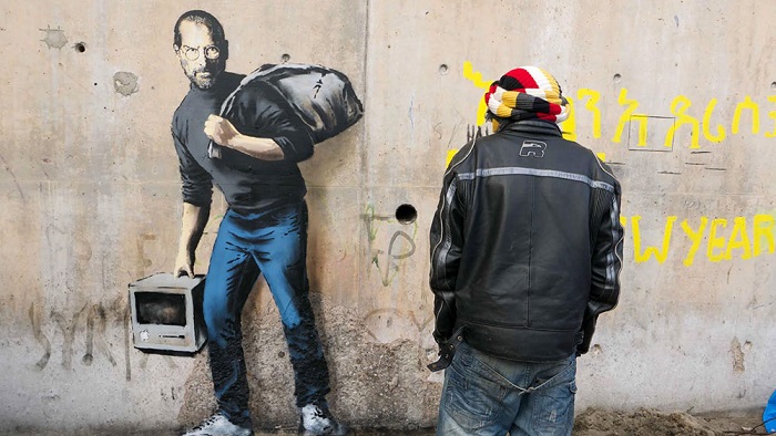 Steve Jobs Calais Jungle