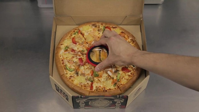 Pizza Hut movie projector - lens