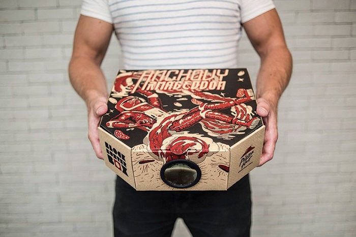 Pizza Hut movie projector - design