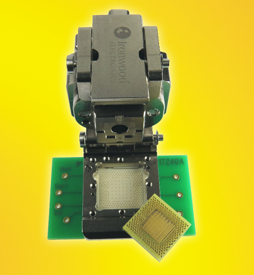 Socket your 204 position QFN without significant performance loss and with minimal increase in PC Board footprint at high temperature