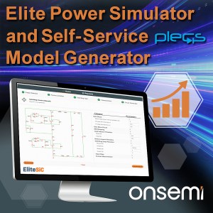 Onsemi's Elite Power Simulator and Self-Service PLECS Model Generator simulation tools.