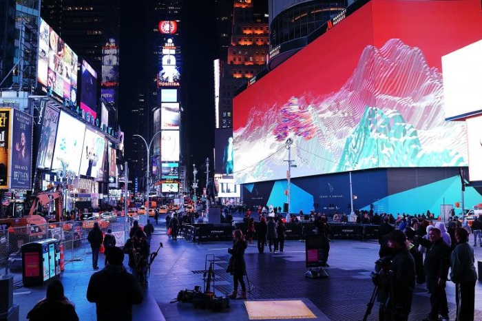 New York City - Time Square Billboard - Turned on