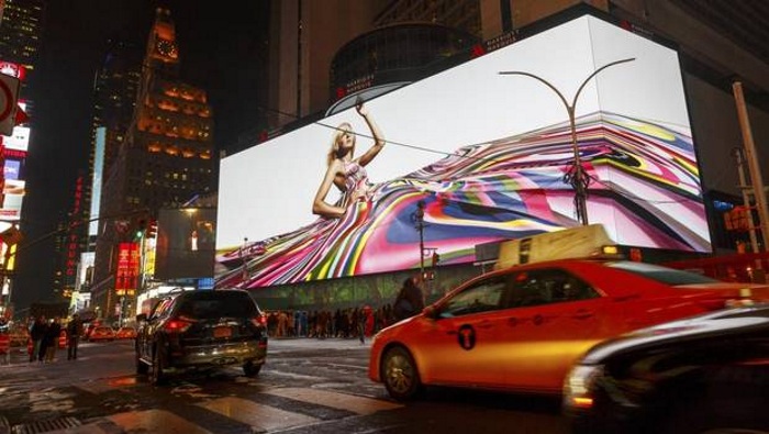 New York City - Time Square Billboard - On display