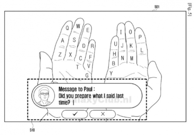 Samsung AR keyboard