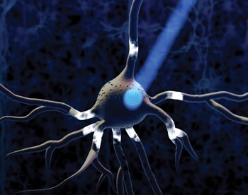 Illustration of optogenetics