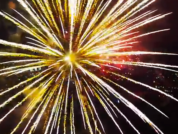 Fireworks drone