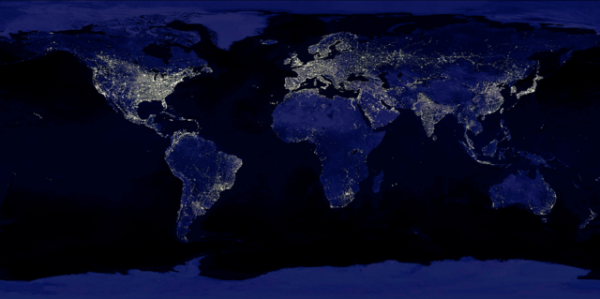 World at night