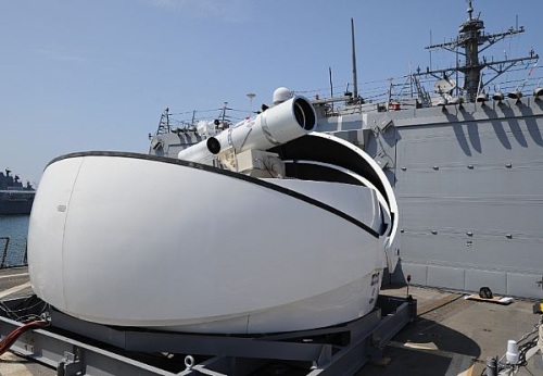 Laser Weapon System aboard USS Dewey