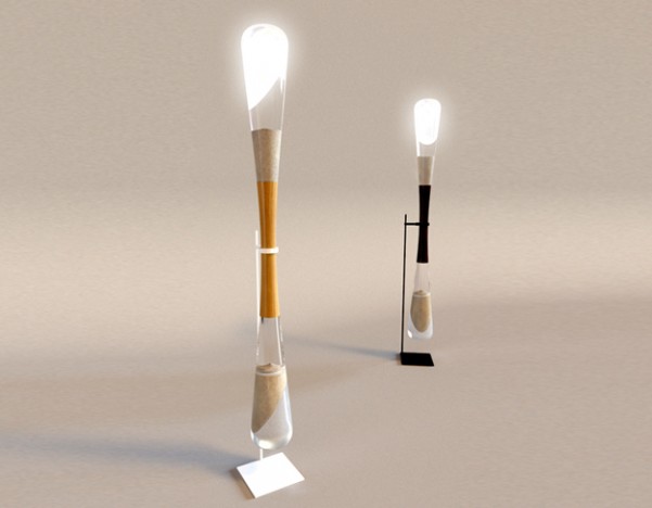 Table and floor lamp