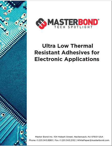 Master Bond - Ultra low thermal resistant adhesives