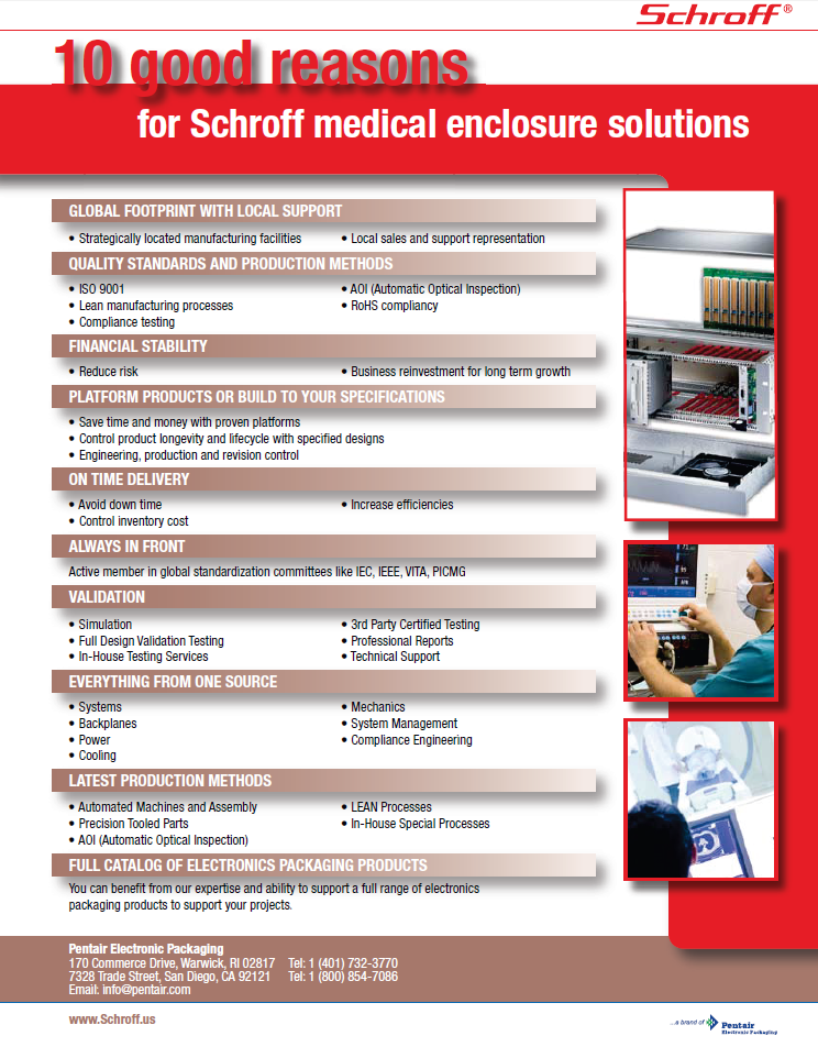 Pentair - Schroff Medical Enclosure Solutions