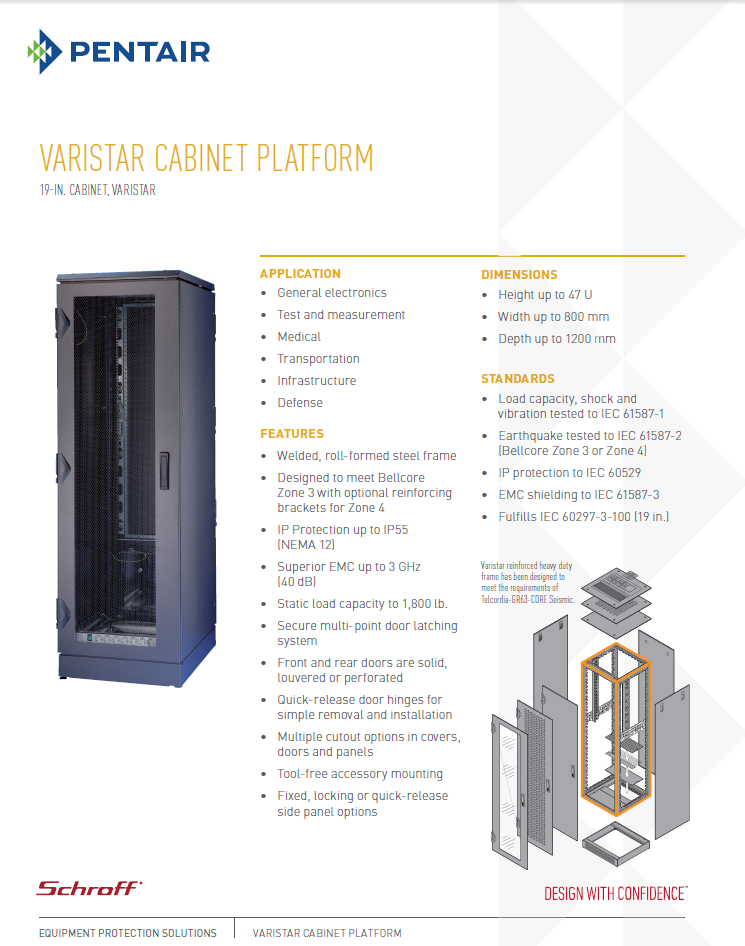 Pentair - Varistar Cabinet Platform