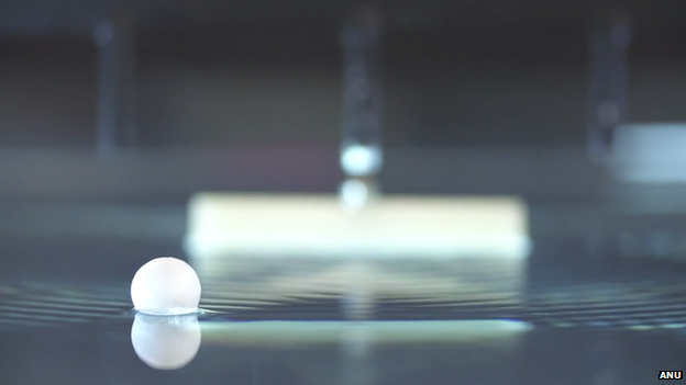 Pingpong ball on water