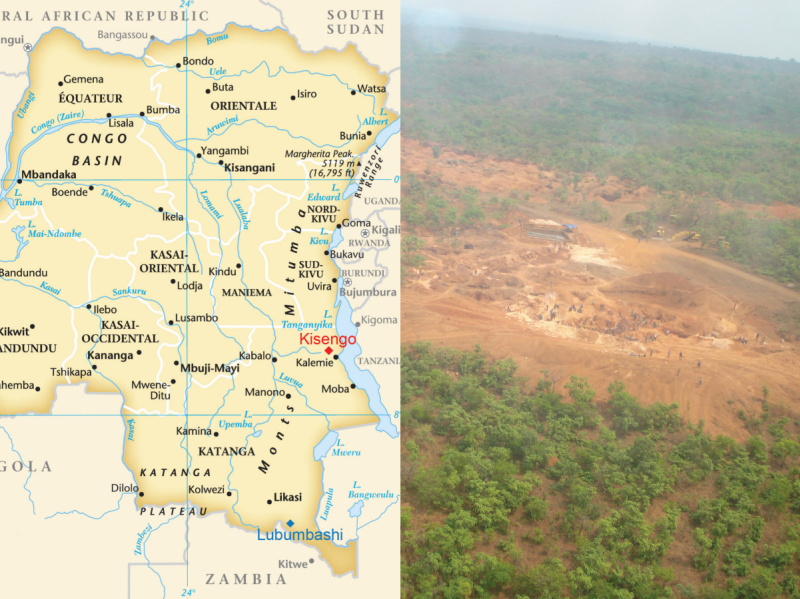 Kisengo mine site, Katanga Province, DRC