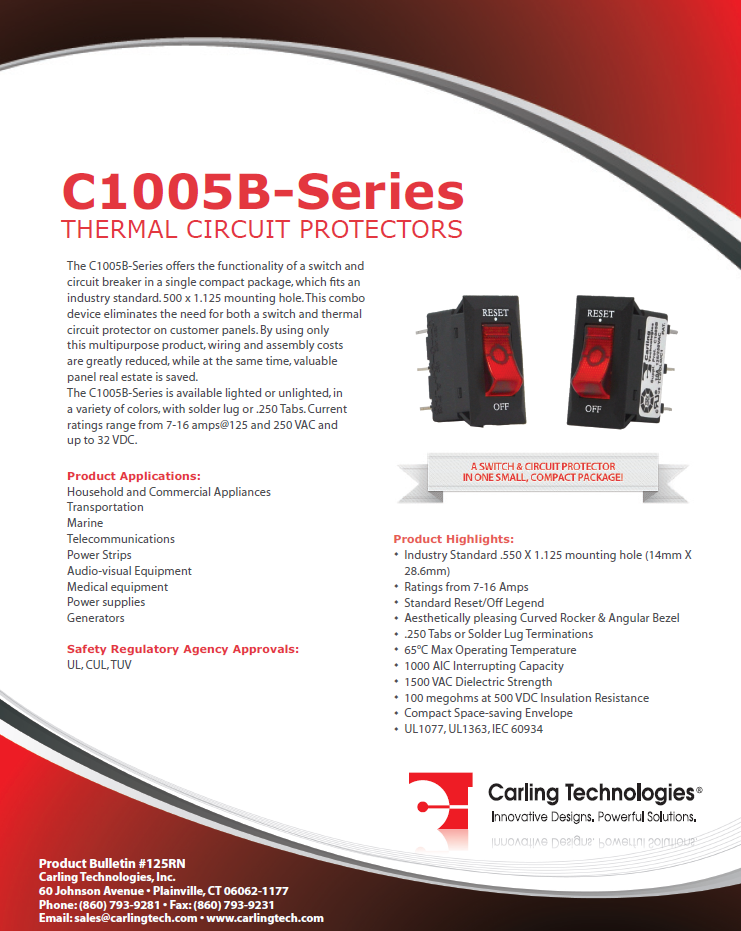 Carling Tech - C1005B-Series