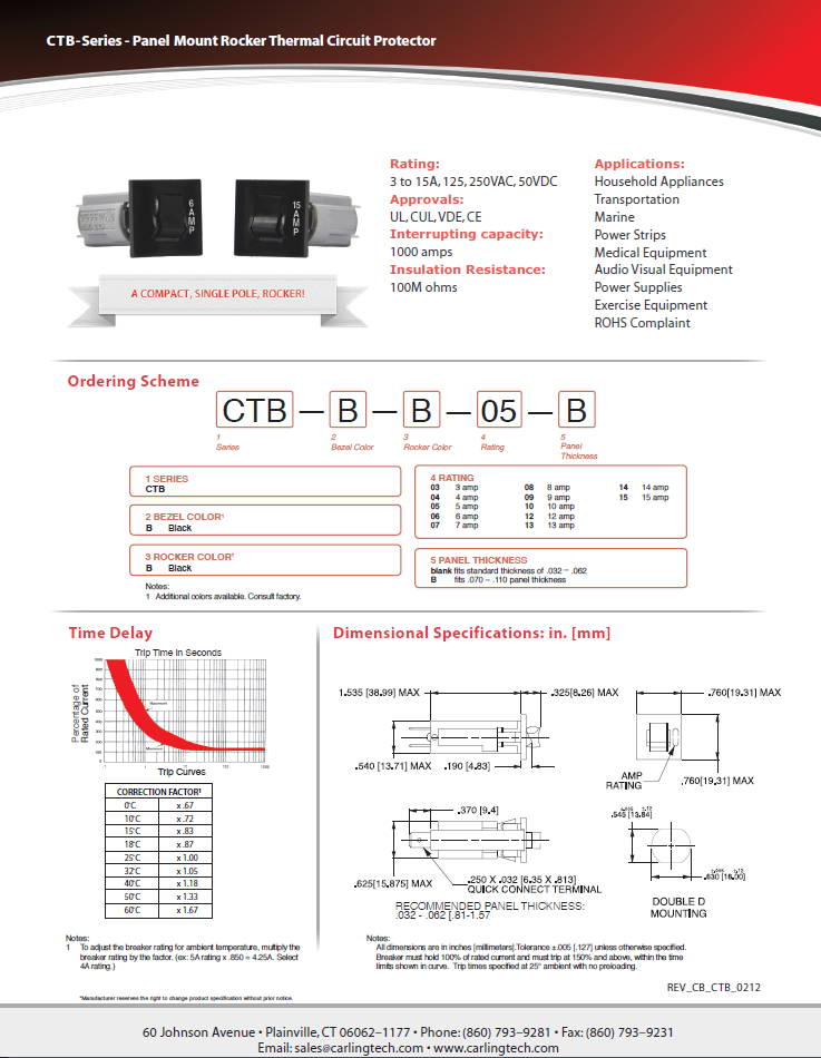 Carling Tech - CTB-Series