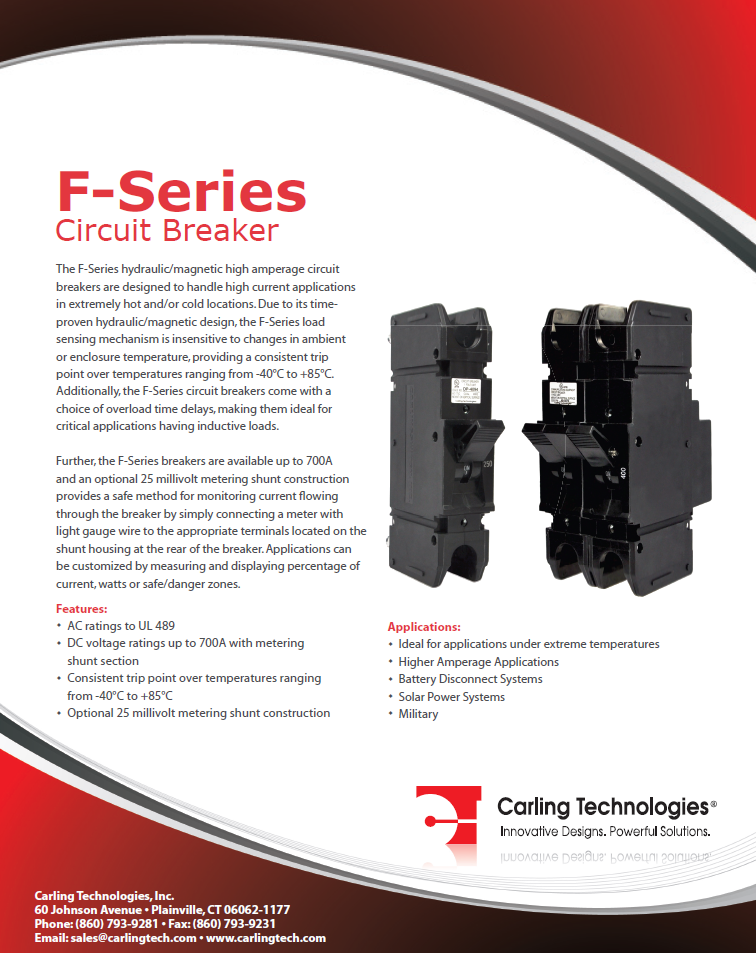 Carling Tech - F-Series Circuit Breaker