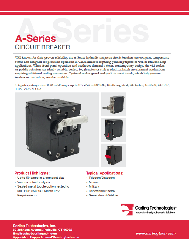 Carling Tech - A-Series Circuit Breaker